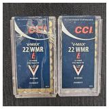 (2) CCI V-MAX 22 WMR 30GR Varmint Cartridges