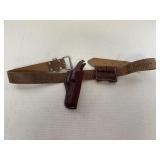 Triple K Leather Holster, 6 rnd Ammo Slide & Belt