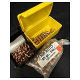 3 types of bullets - 25 cal, 38 cal, & 380 auto