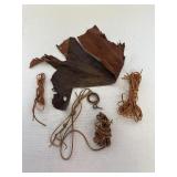 Leather Cord & Leather Piece