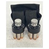 2- HKS 10 Revolver Speedloader & Belt Case