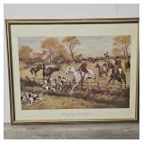 Framed Print of 'Full Cry Through the Homestead'