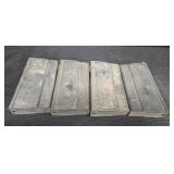 (4) Fire Arm Magazines 6in long x 3in wide