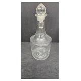 Clear Glass Decanter w/ Glass Stopper