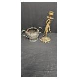 Quadruple Plated Pewter Sugar Bowl