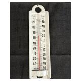 Taylor white aluminum wall thermometer, 8.75in