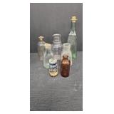 Vtg Bottles, various shapes and sizes