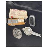 Vtg small kitchen items - Presto 4 way egg slicer,