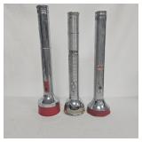 (3) Vintage Flashlights: Eveready & Ray-O-Vac
