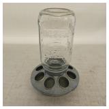 VTG Galvanized Metal Chicken Feeder Base w/