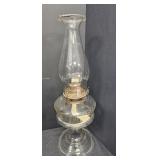 Clear glass Beaded Tank type Oil Lamp
