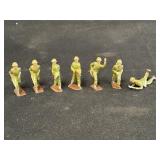 7- Metal WWII American Infantry Figures Made in