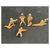5-  2.25' Metal Military Toy Soldier Figures