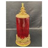 Christmas themed sanctuary style candle holder,