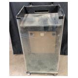 Stereo record cabinet missing glass top &