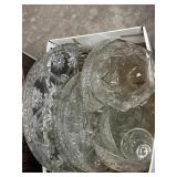 Glass Serving Trays, Dishes. Vase, Pitchers