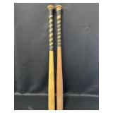 2 Wooden Soft/Baseball Bats- Adirondack & Batrite