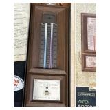 Vtg Aspen Indoor-Outdoor Thermometer & Wind