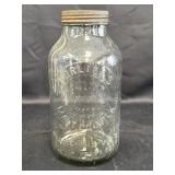 Horlickï¿½s Malted Milk glass bottle, 11in tall x