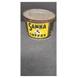 Sanka Metal Coffee Can