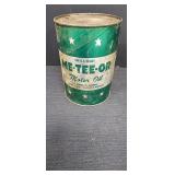 ME-TEE-OR Motor Oil Can one quart