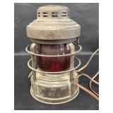 Embury Luck-E-Lite Caboose Lantern w/Red-Glass