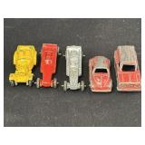 5 Die Cast Tootsietoy Cars
