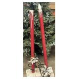 2- 47' Cardboard Christmas Candlestick Lights