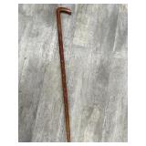 Wood carved 3ft cane