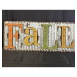 36' Fall Metal & Wooden Hanging Sign