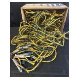 Christmas lights connected to chips & rope