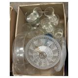 Glass Mugs, Stemware, Bowls, Serving Trays