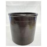 Chocolate Brown Stoneware Crock
