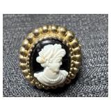 Cameo Gold-tone Ring