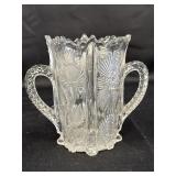 Higbee Paneled Thistle double handled celery vase,