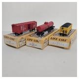 (3) VTG Life-Like HO Scale Model Train Cars