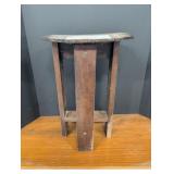 Mission Oak 4 leg plant stand w/ octagon top