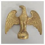 Vintage Gold Toned Metal Eagle Flagpole Finial