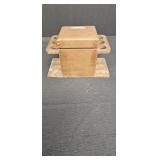 Wooden Box Pipe & Tobacco Holder