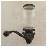 449 Antique Coffee Grinder w/ Wooden Handle
