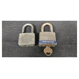 (2) Master Padlocks, one w/ key