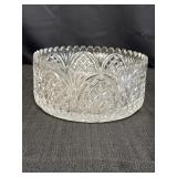 American Brilliant(?) Large Bowl w/Saw-tooth Rim