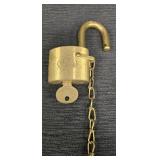 WB Solid Brass Padlock w/ Key &