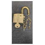 WB Solid Brass Padlock w/ Key &