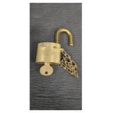 WB Solid Brass Padlock w/ Key &