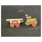 2.5' Metal Military Tractor & Torpedo Cart