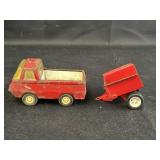 4.5' Red Tonka Truck & Wagon