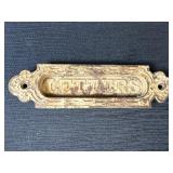 Antique Victorian Cast Iron Mail Slot