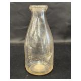 Lenickï¿½s Dairy 1qt milk bottle, worn writing