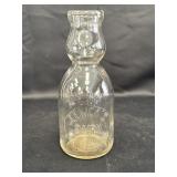 Lenickï¿½s Dairy glass milk bottle, La Porte, IND,